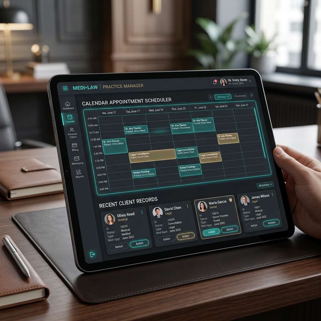 Dentist and Lawyer Management Dashboard